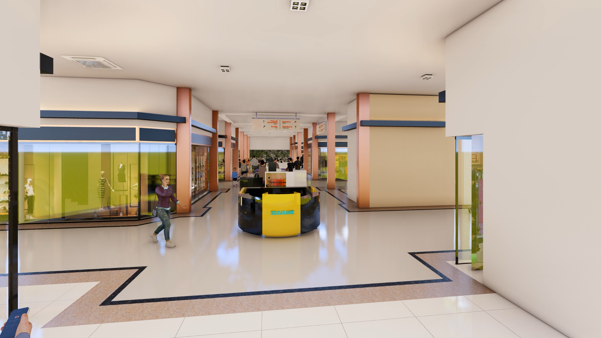Entrada do Shopping